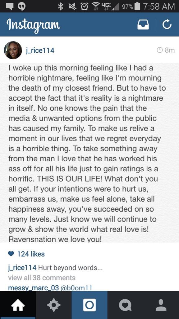 Janay Rice statement
