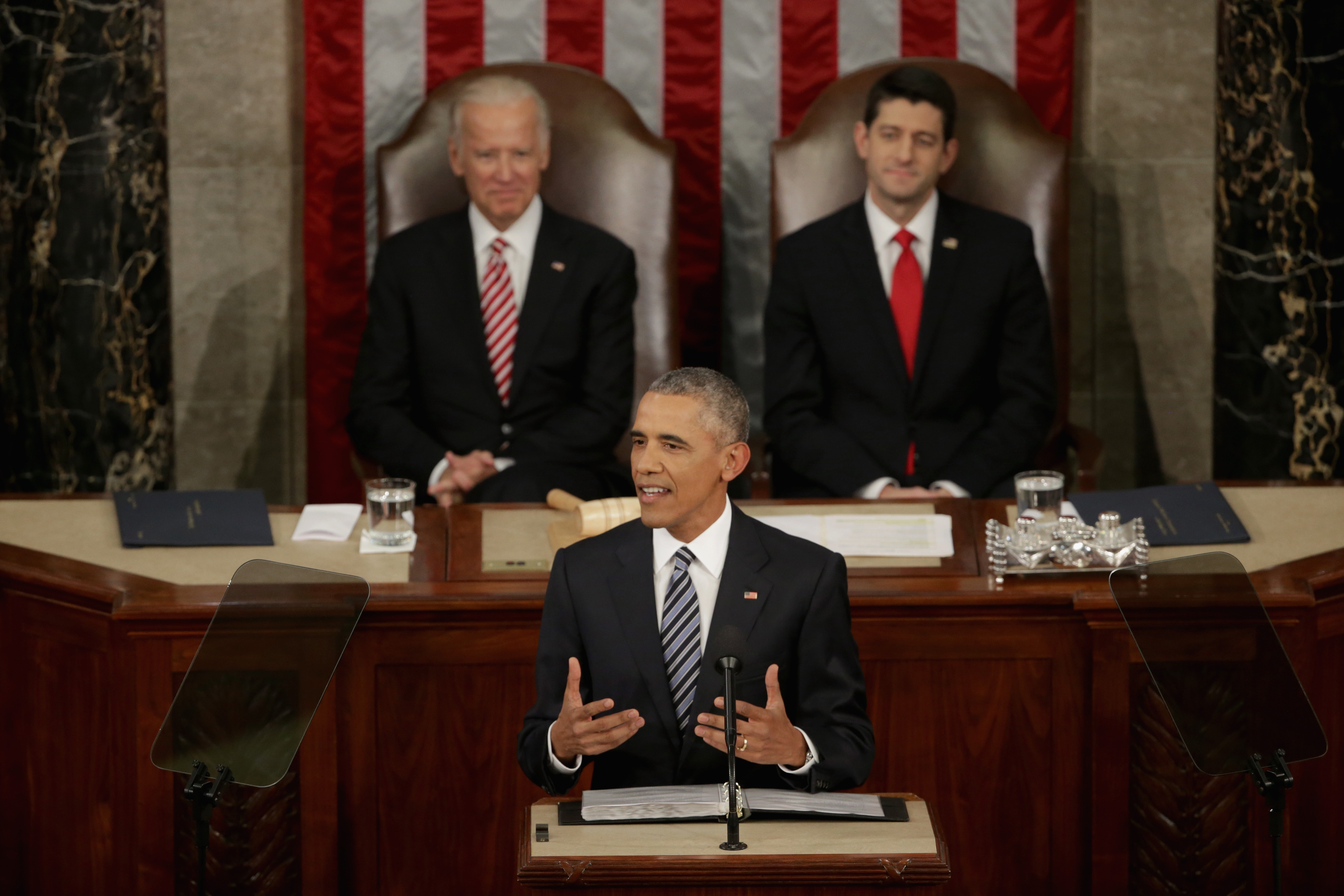 President Obama Delivers His Last State Of The Union Address To Joint Session Of Congress