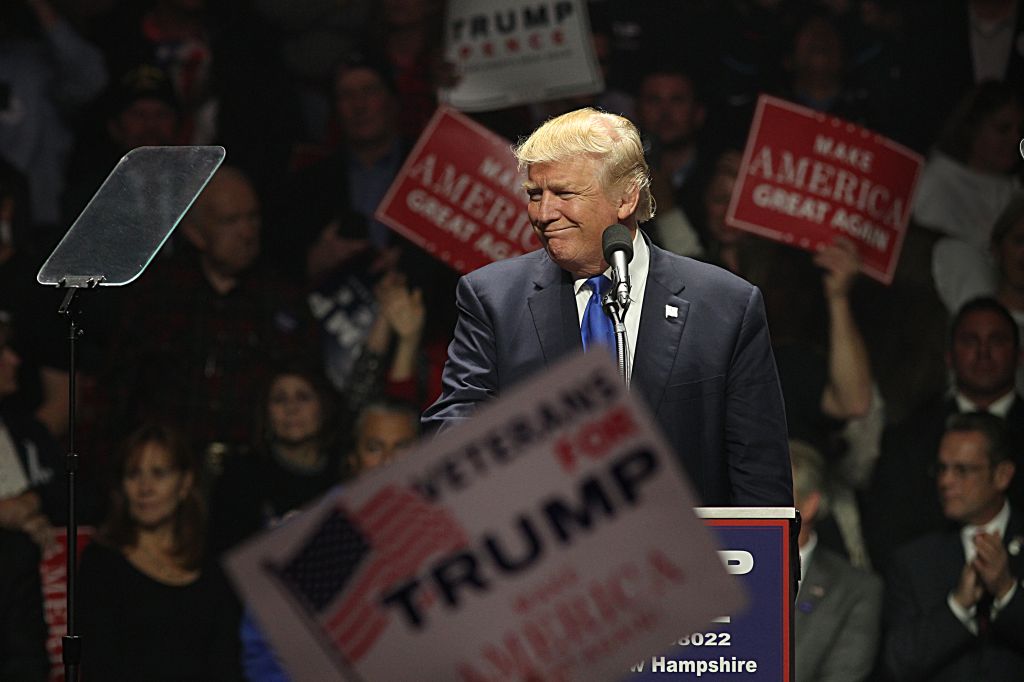 Donald Trump Rally In New Hampshire