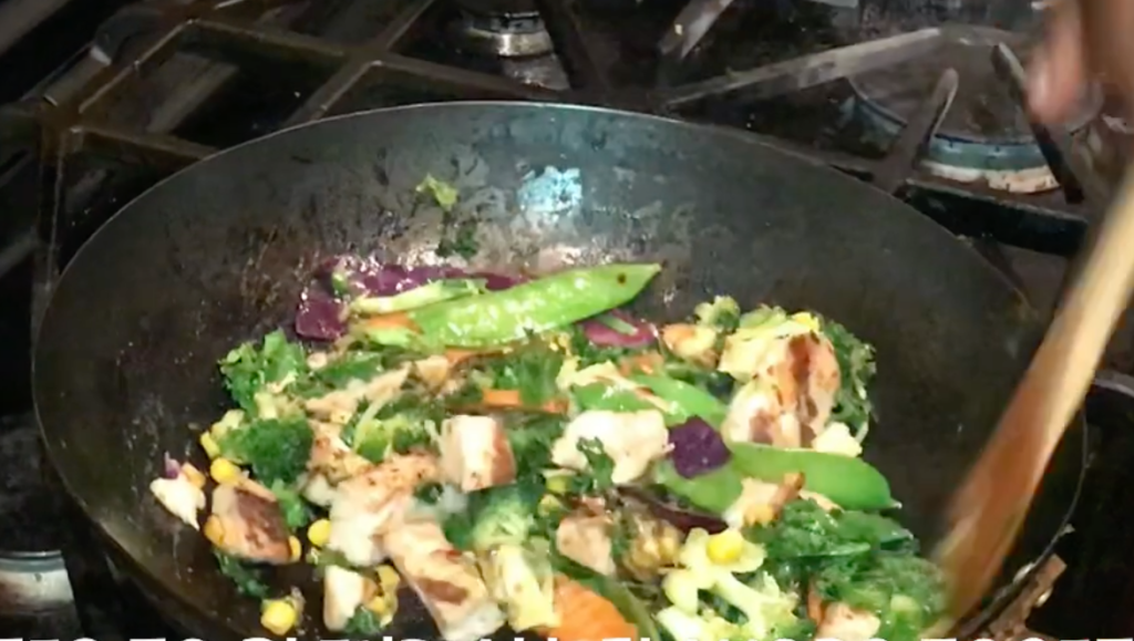 Peanut Butter Chicken Stir Fry.