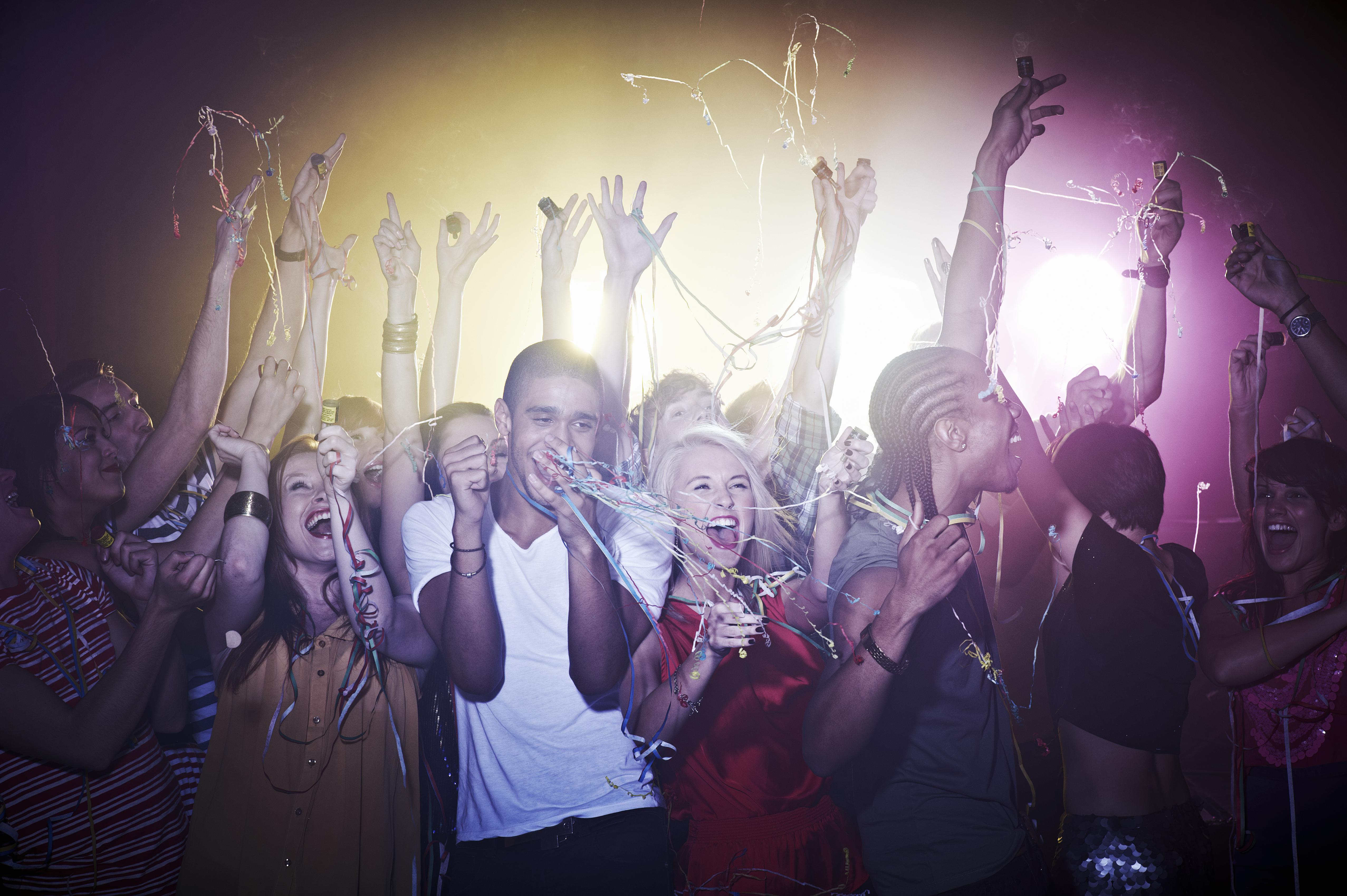 Group of friends celebrating