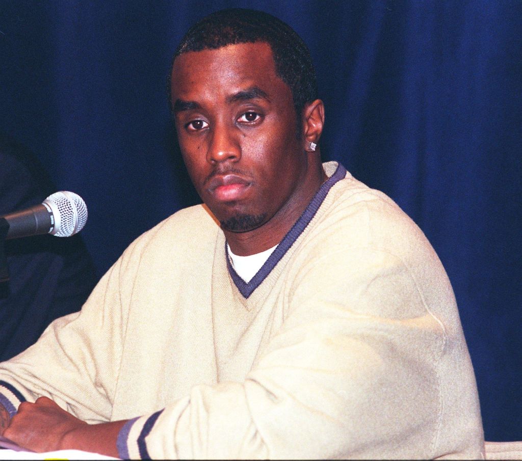 Sean Combs During A 1999 Press Conference Denying Involvement in a Nightclub Shooting